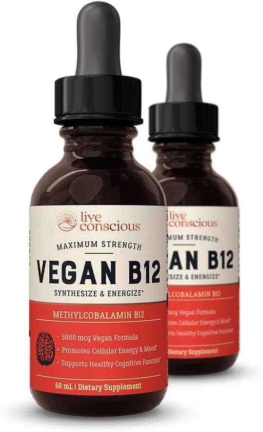 Live Conscious Vegan B12 Sublingual Drops