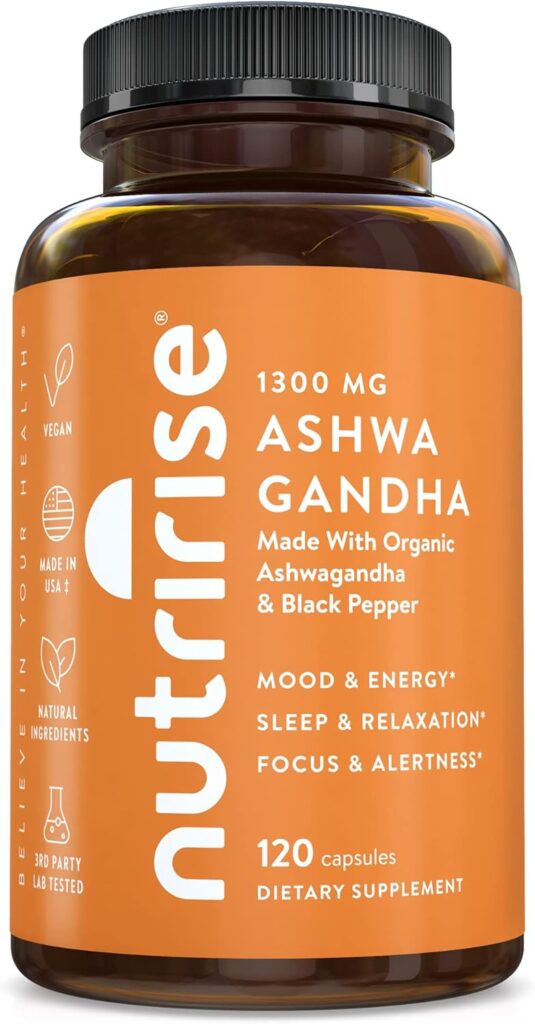 NutriRise Organic Ashwagandha Capsules